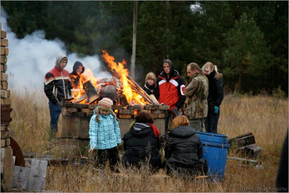 Tökati põletamine Rebasseljal 23.10.2009. Foto Triin Jermakov